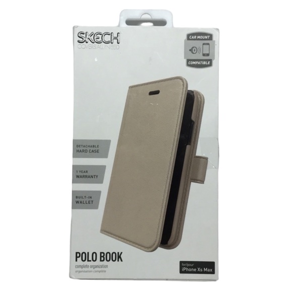 NIP SKECH Polo Book iPhone Xs Max Champagne Color - Picture 4 of 8